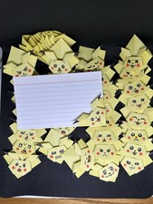 Set Of 40 Pokemon Pikachu Origami Corner Bookmarks - Handmade/handcraft