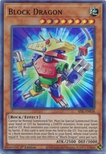 Block Dragon - SESL-EN038 - Super Rare - 1st Edition Near Mint Secret Slayers