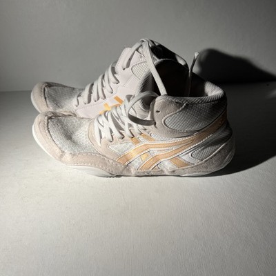 ASICS Snapdown 4 Wrestling Shoes White Gold Men s Size 8 EU 39.5