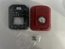 System Sensor SRLED Red Wall Strobe Fire Alarm Indoor 2 Wire Clear Lens