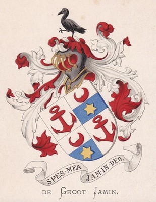 De Groot Jamin Wapen Wappen coat of arms blason Nederland heraldry Heraldik
