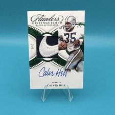 💎2025 Panini Flawless SWOOSH Patch Autograph Calvin Hill 2/5 Cowboys NFL💎