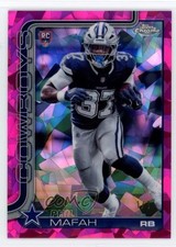 Marketplace image: 2025 Topps Chrome Sapphire Rookies Padparadscha 1/1 Phil Mafah Rookie RC 9su