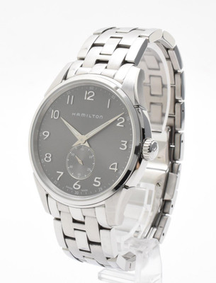 [Near MINT] Hamilton Jazzmaster H384110 Small Seconds Gray Dial Mens Watch JAPAN