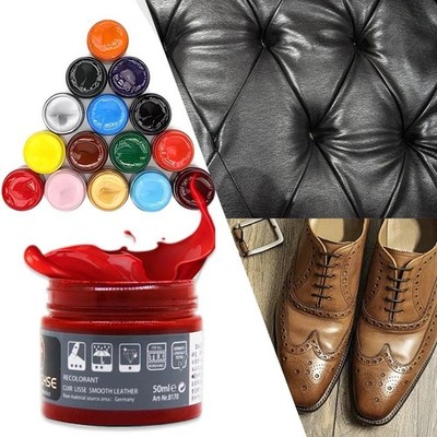 Car Leather Vinyl Repair Kit Leather Paint Cleaner for Auto Seat Sofa Leather