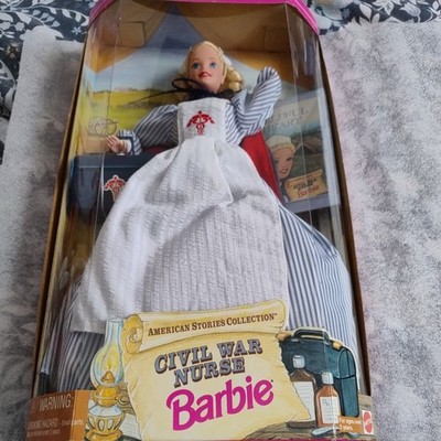 1995 Barbie Puppe Special Edition Bürgerkrieg Krankenschwester American Stories portofrei 
