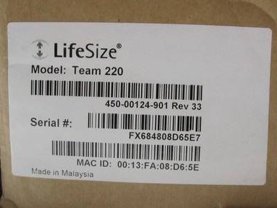 LifeSize Team 220 Video Conferencing System, with Camera 10X PTZ Cameras