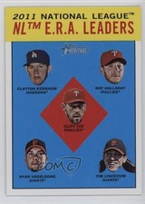 2012 Heritage League Leaders Clayton Kershaw Roy Halladay Ryan Vogelsong #5 19bs