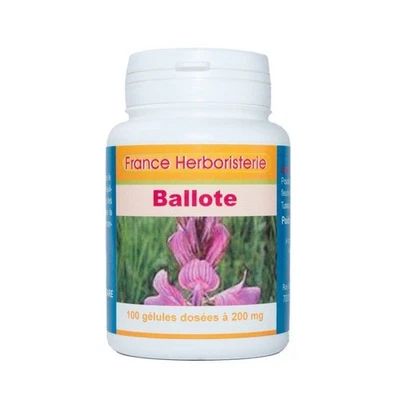 FRANCE HERBORISTERIE GELULES BALLOTE - dosées à 200 mg
