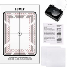 Luxiv Card Grading Centering Tool Kit, Center with 30X clear 