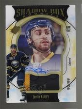 2016 SPx Shadow Box Rookies Gold Premium Material 90/99 Justin Bailey Auto y3r