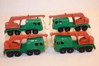Lot of 4 Vintage 1965 Matchbox Lesney Eight 8 Wheel Crane #30 Trucks BPW
