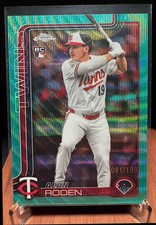 2025 Topps Chrome Update Alan Roden #USC41 Aqua Refractor 81/199 RC Twins