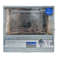 New Ams Venus DS-2316B2BK 3.5" Aluminum External Enclosure USB 2.0 Sealed