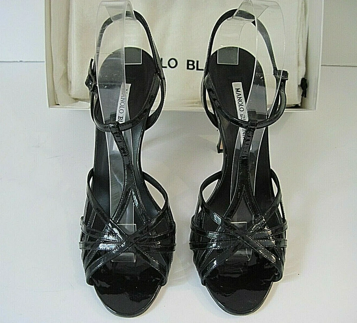 Sandales Plates Manolo Blahnik En Daim Bleu - Tailles 10 à 40 - Neuf Sans Emballage