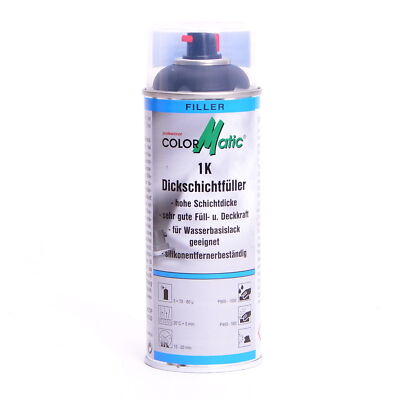 ColorMatic Professional 1K Dickschichtfüller schwarz Sprühdose 400ml 385575