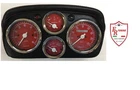 ABARTH COMPLETE DASHBOARD FOR FIAT 500 ALL - DASHBOARD - BLACK RED INSTRUMENTS
