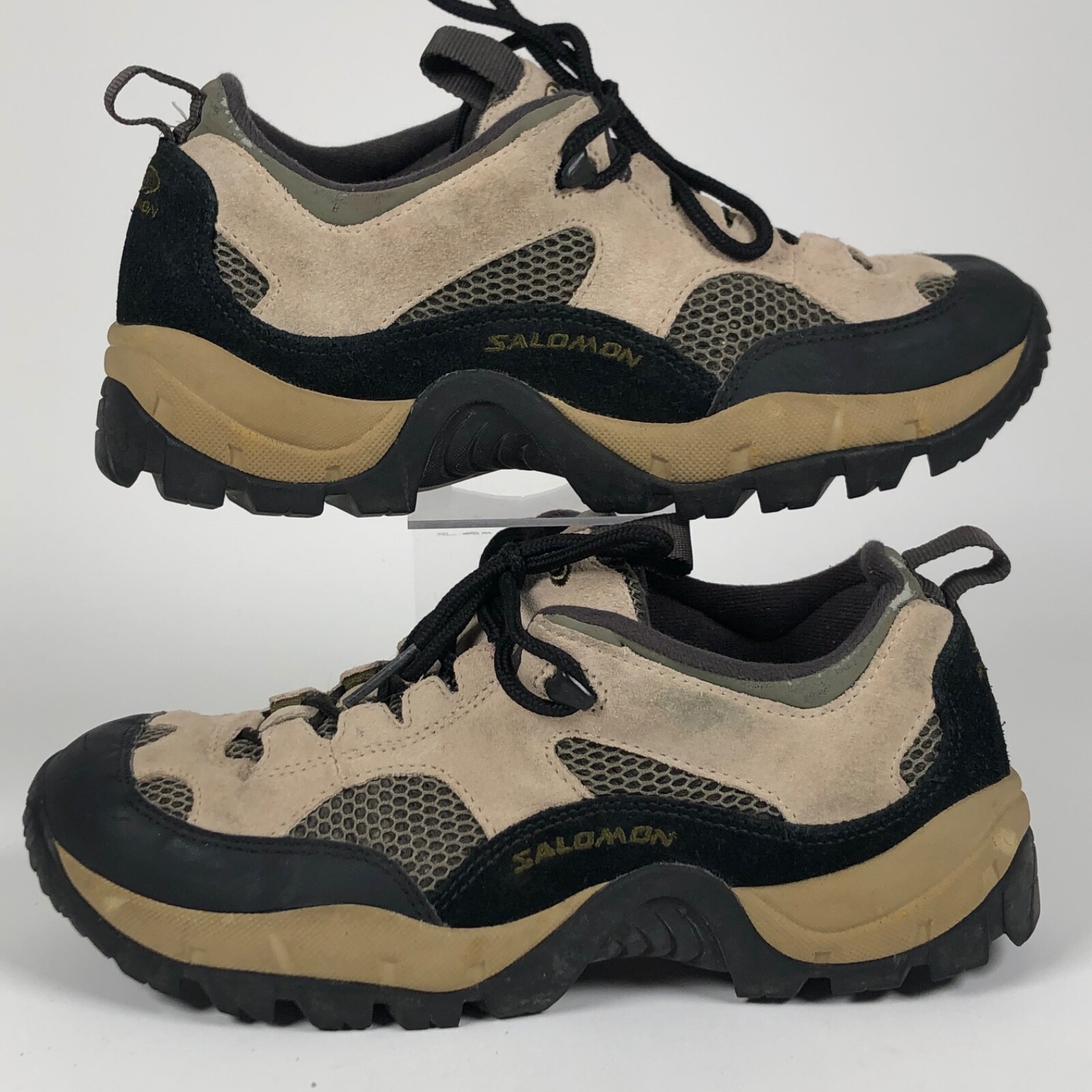 Scarpe da trekking outdoor Salomon YS8 Contagrip da uomo taglia 8 5 US in pelle marrone