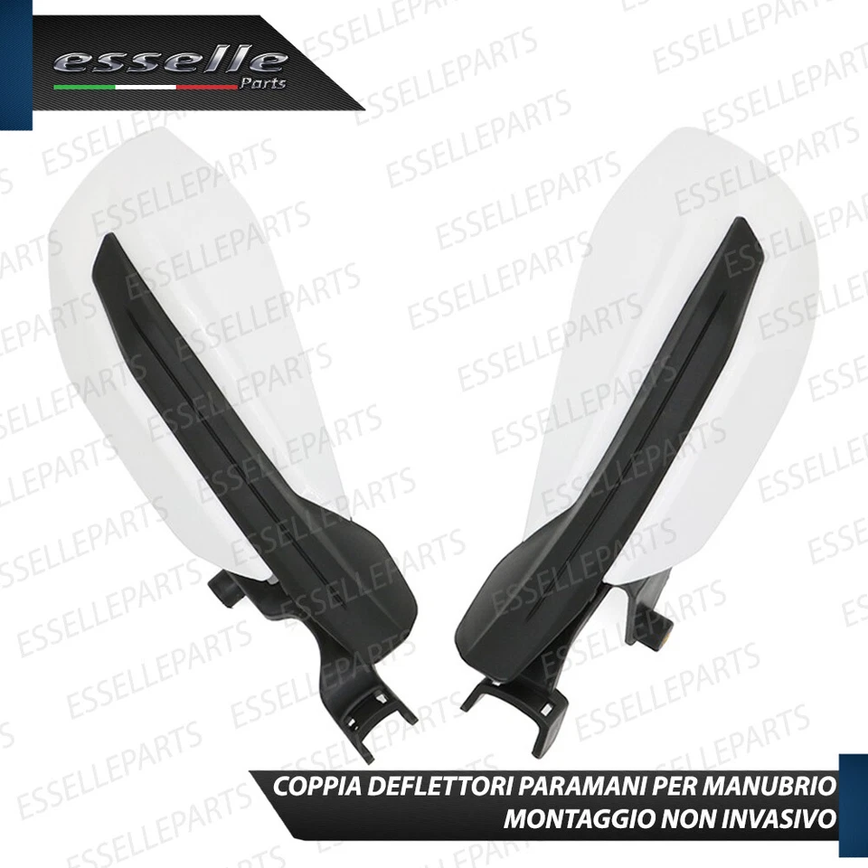 PARAMANI DEFLETTORI BIANCO IN ABS FLESSIBILE PER MALAGUTI XSM 125 2019-2020 - Immagine 3 di 4