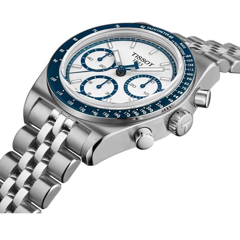 Tissot PR516 Automatic Chronograph 41mm Blue-White Men's Watch