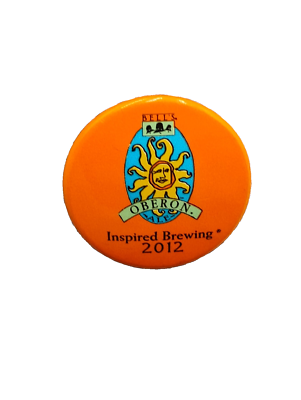 #ad #ad Bell#x27;s Oberon Inspired Brewing 2012 Button Pin Pinback Brewery Kalamazoo MI $10.07