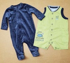 2 Pc Baby Cloth Infant Jumpsuit Pajamas  Romper