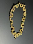 Swarovski Crystal Chunky Gold-tone Swan Signed neclace