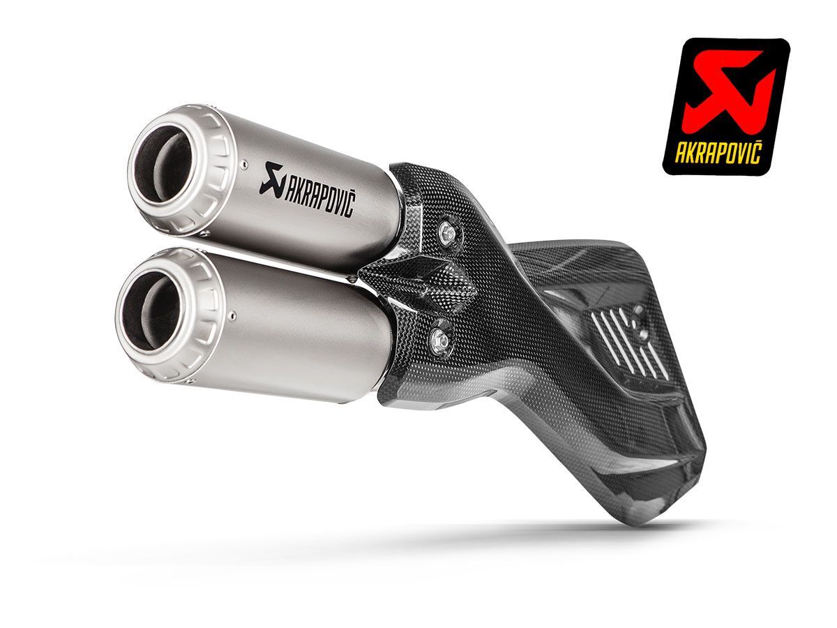 TERMINALE SLIP ON AKRAPOVIC TITANIO PER MULTISTRADA ENDURO 1260 2019-2020