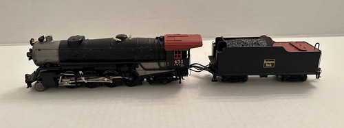 Broadway Limited HO 207 FW & D E4A 2-8-2 Steam Locomotive #451 W/ Tender - Picture 2 of 10