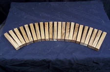 22 Piece Butternut Pen Blanks 3/4 x 3/4 x 5" Lathe Turning Craft Wood Lumber