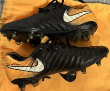 Nike Tiempo Legend VII 7 FG Soccer Cleats Black Laser Orange Size 7