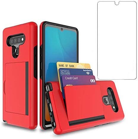 Compatible with LG Stylo 6 Case and Tempered Glass Screen Protector Cover Credit