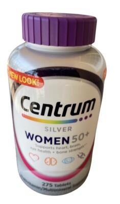 Centrum Silver WOMEN 50+ Multivitamin Supplement. 275 Tablet