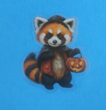 Fun Cute Halloween Animal Transparent Sticker 2.18" x 1.78" AP 