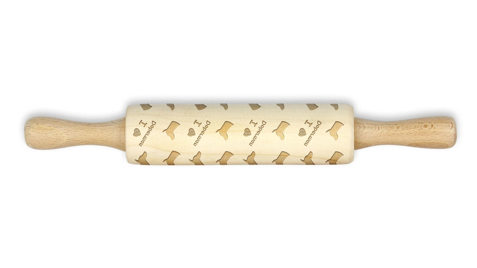 Dobermann Roller With Small Dog Head Art-Dog