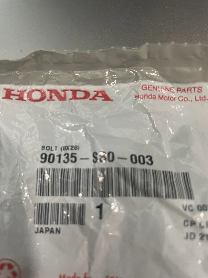 Brida de perno genuina Honda (90135-SB0-003) brida de yugo ATV Civic Accord ECT Foto 3 de 4