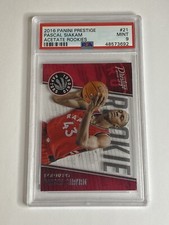 PASCAL SIAKAM 2016 Panini Prestige Acetate NBA Rookie RC Card #21 - PSA 9. rookie card picture