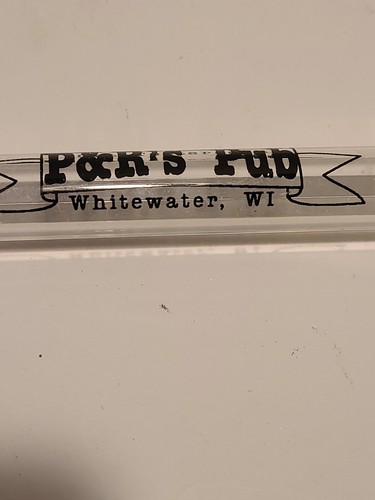 1 Vidrio de tiro de tubo de ensayo "I Got Tootered at P&R's Pub"" Whitewater Wi - Imagen 2 de 7