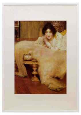 Alma Tadema A Listner Lawrence Alma Tadema A4 A3 gerahmter Druck Bild