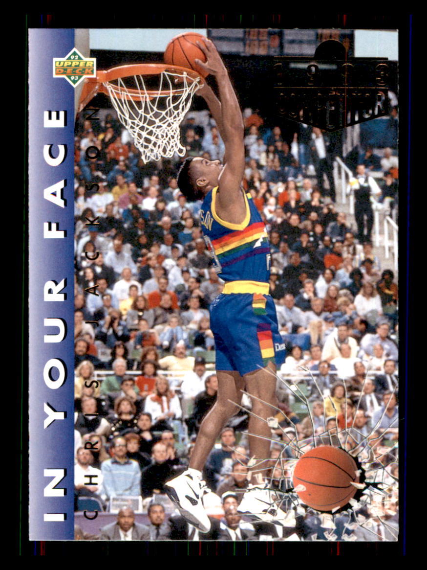 1992 Basketball Upper Deck Chris Jackson Denver Nuggets #449 IYF1