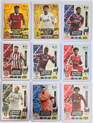 Trading Card Hub.UK: Panini Adrenalyn XL Premier League 2022-2023 Golden Baller/Invincible Set