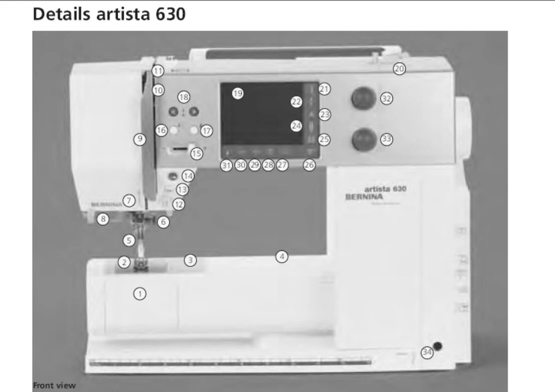 Bernina 630-640 Arista Sewing Machine Manual Users Guide PDF on CD-FREE SHIP!