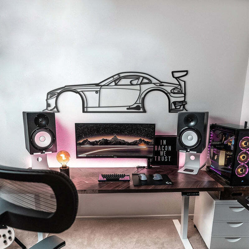 Wall Art Home Decor 3D Acrylic Metal Car Auto Poster USA Silhouette 2010 Z4 GT3