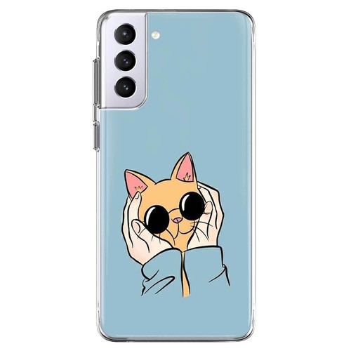 Funda TPU Suave Transparente para Samsung Galaxy S24 S23 A15 A35 A16 Divertida Gato Teléfono Cubierta - Imagen 7 de 78