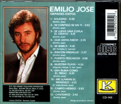 【レア盤+未開封】 Emilio Jose アルバム CD 輸入盤 Emilio Jose Grandes Exitos BRAND NEW SEALED CD | eBay