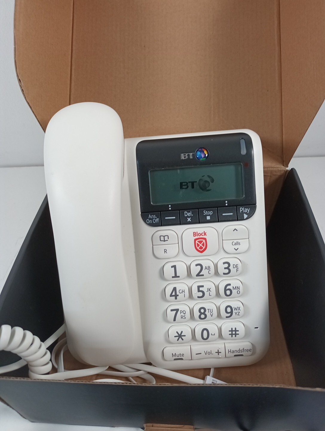 BT Decor 2600 Corded Landline House Phone with Premium Nuisance Call
