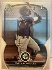 2023 Bowman Chrome Edryn Rodriguez 1st MARINERS PROSPECT