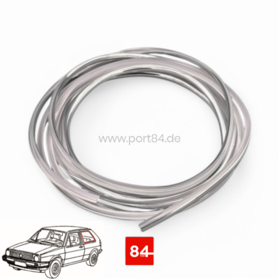 VW Golf 2 Jetta Typ 19 Keder Seitenscheibe Chromkeder Zierleiste Inlay Fenster