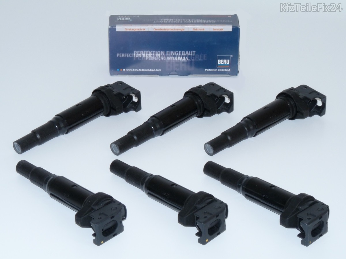 6x BERU ZÜNDSPULE 6 ZYLINDER >>OE 12138657273<< BMW 1er 3er 5er 