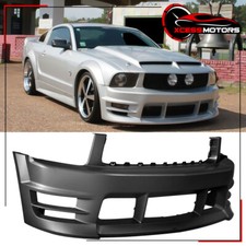 Fits 05-09 Ford Mustang V6 Racer Style Front Bumper Cover Unpainted Pp